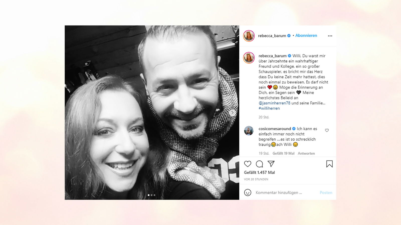 Reaktionen auf den Tod von Willi Herren