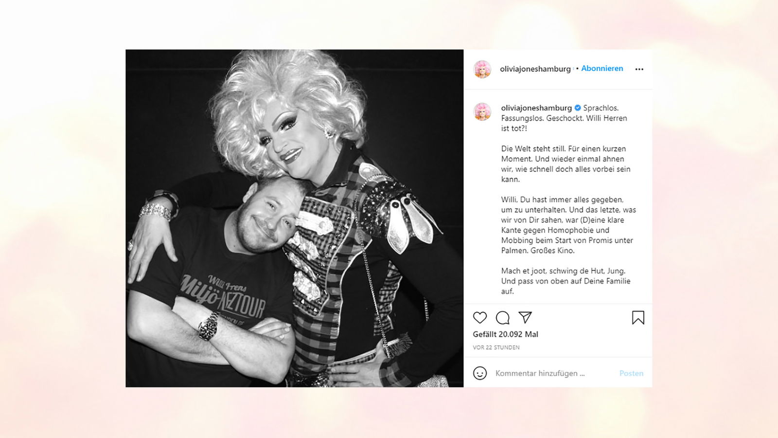 Reaktionen auf den Tod von Willi Herren