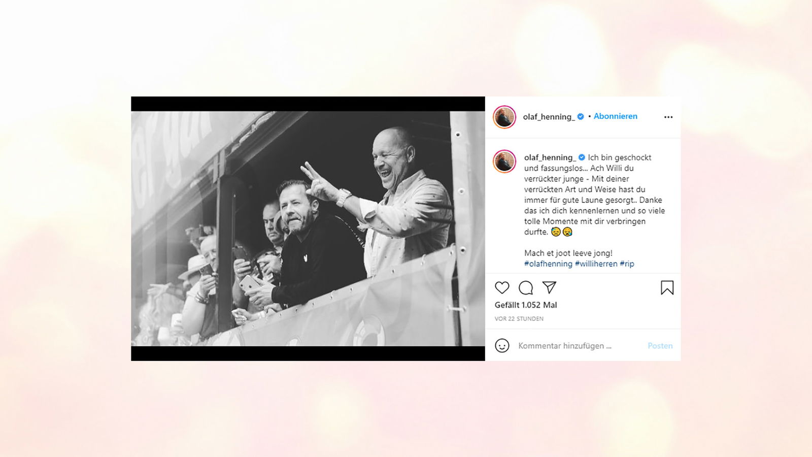 Reaktionen auf den Tod von Willi Herren