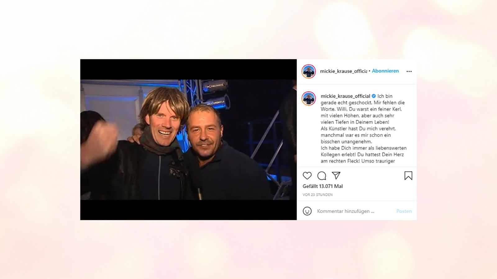 Reaktionen auf den Tod von Willi Herren