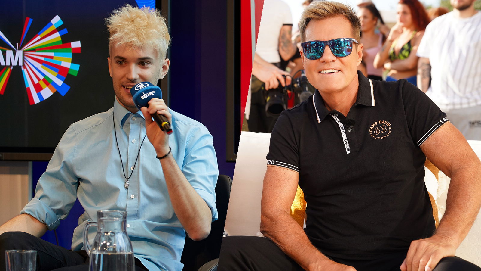 Jendrik (links) & Dieter Bohlen (rechts)