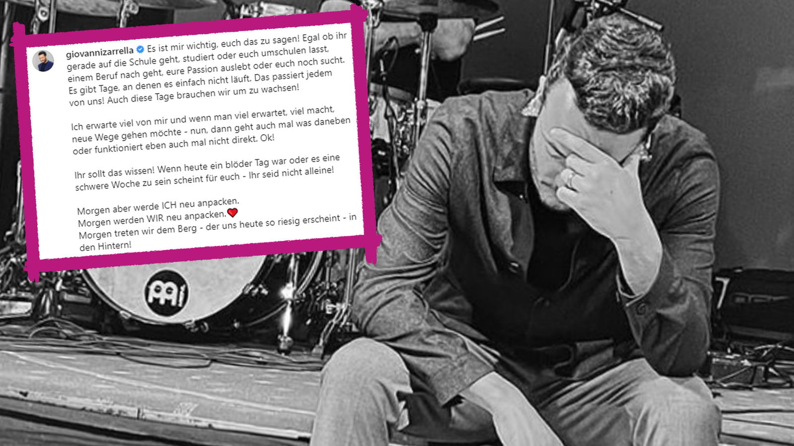 Posting von Giovanni Zarrella am 4. November 2021