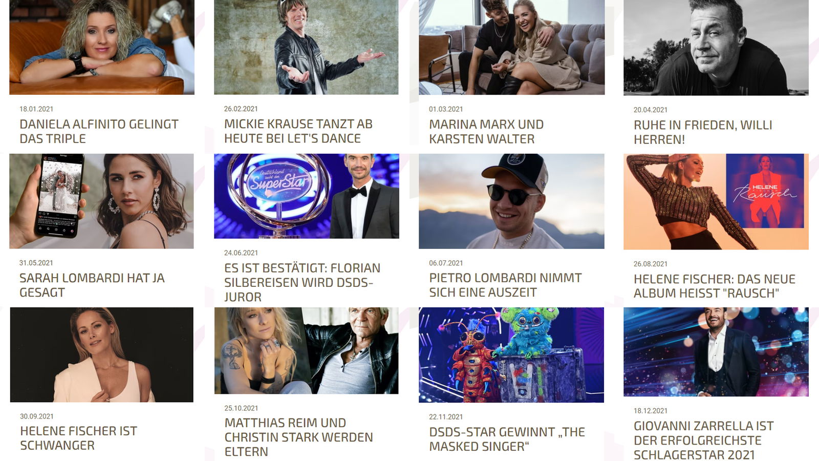 Der Schlagerplanet Jahresrückblick 2021