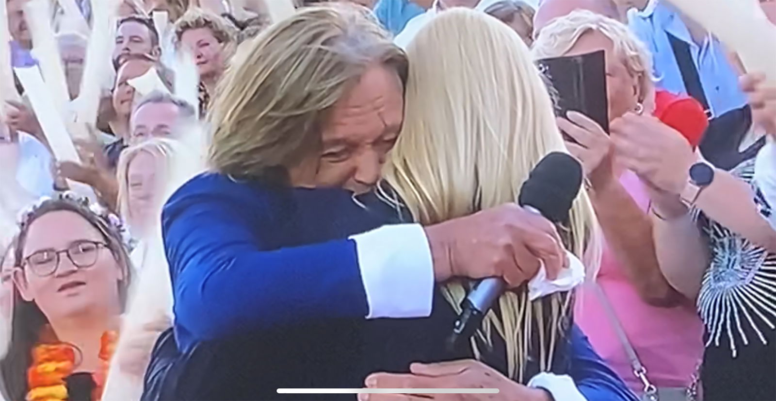 Ramona & Jürgen Drews am 9. Juli 2022 bei der Schlagerstrandparty