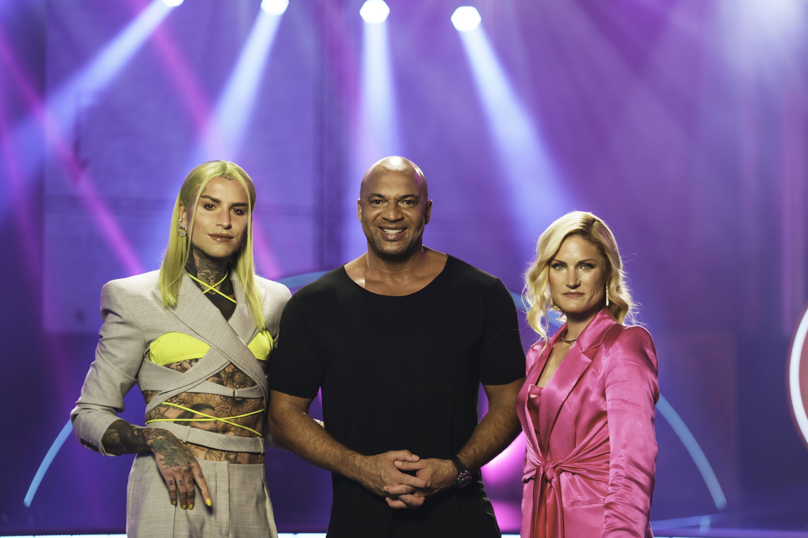 Die Jury von "Skate Fever - Stars auf Rollschuhen": Avi Jakobs, Detlef, Soost & Constance Hossfeld-Seedorf