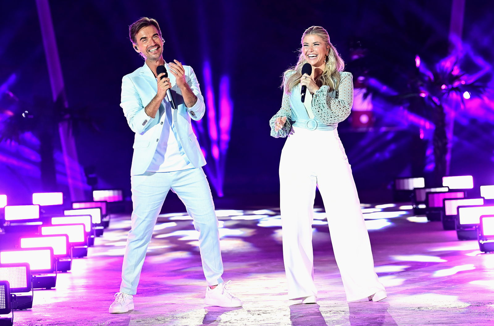 Florian Silbereisen & Beatrice Egli (ARD Aufzeichnung Show DIE GROSSE SCHLAGERSTRANDPARTY 2023)