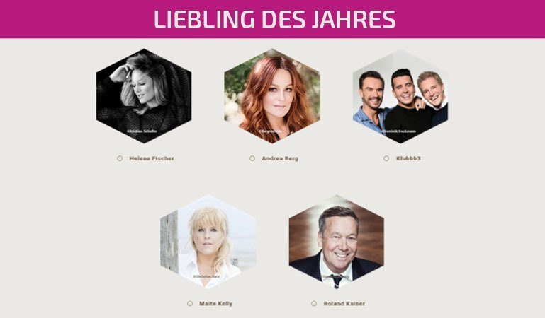 Schlagervoting - Liebling des Jahres
