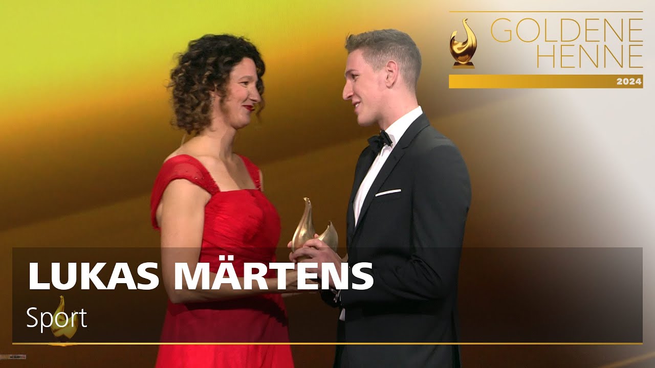 Gänsehaut-Moment: LUKAS MÄRTENS gewinnt Henne-Gold in Sport | Goldene Henne 2024 | MDR