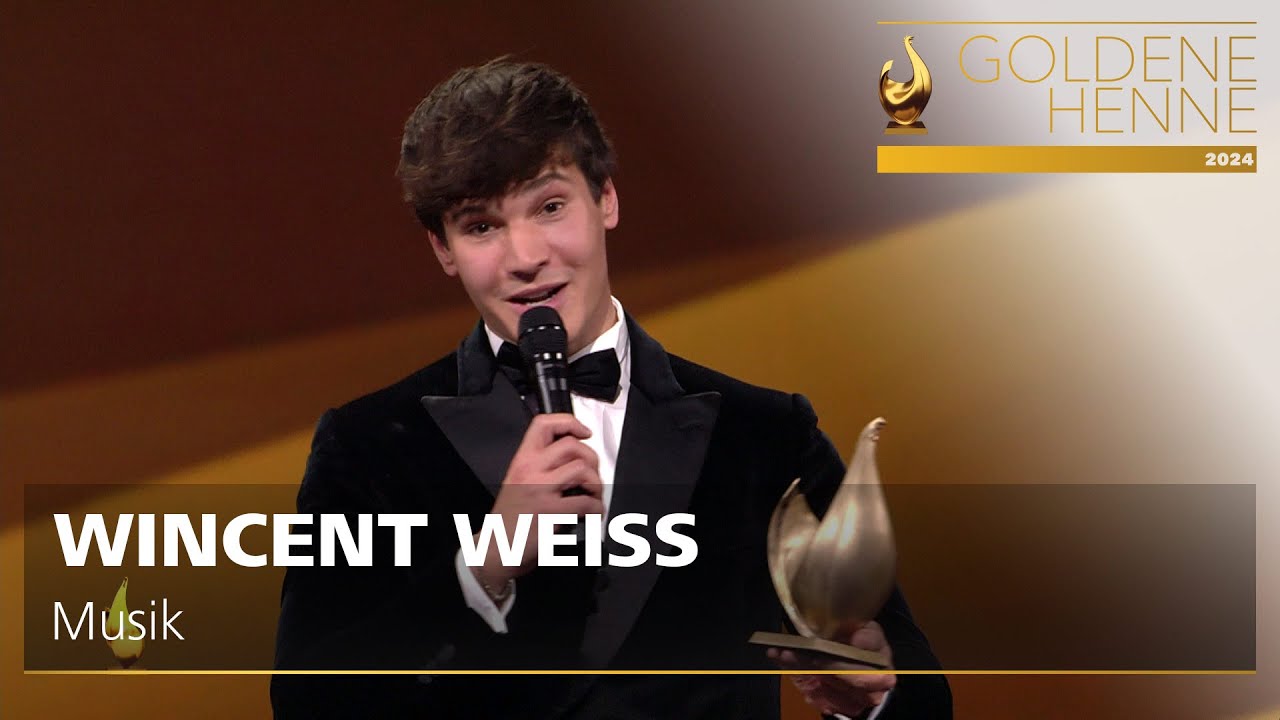 Seine dritte Goldene Henne: WINCENT WEISS gewinnt Musik | Goldene Henne 2024 | MDR