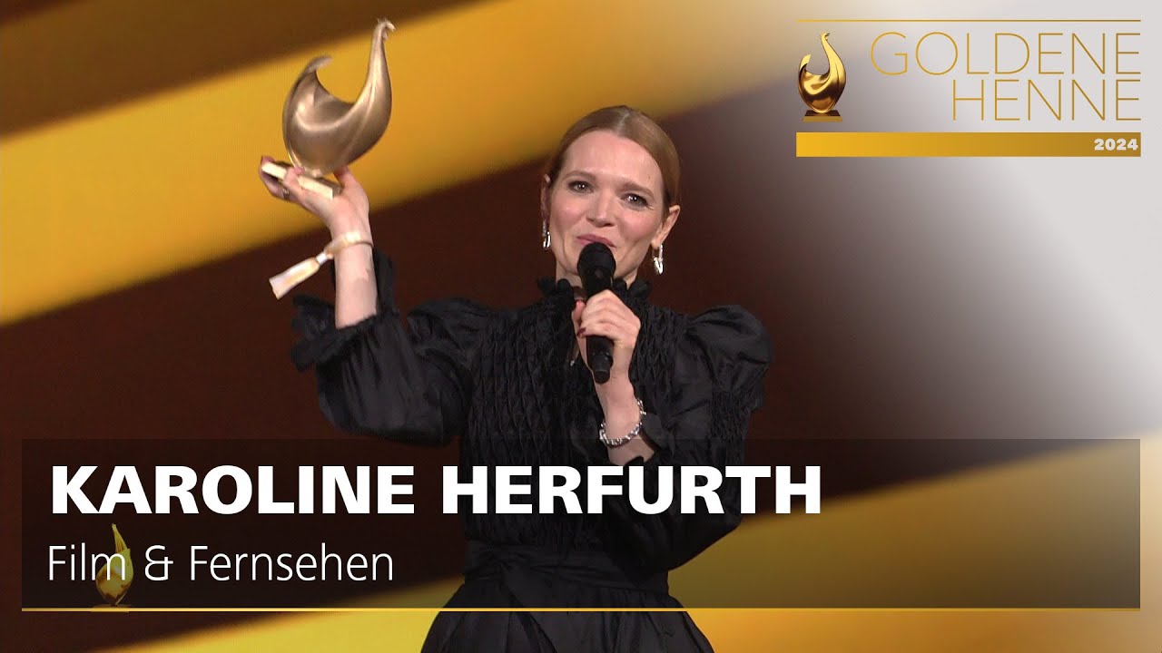 KAROLINE HERFURTH gewinnt Goldene Henne für Film & Fernsehen | Goldene Henne 2024 | MDR